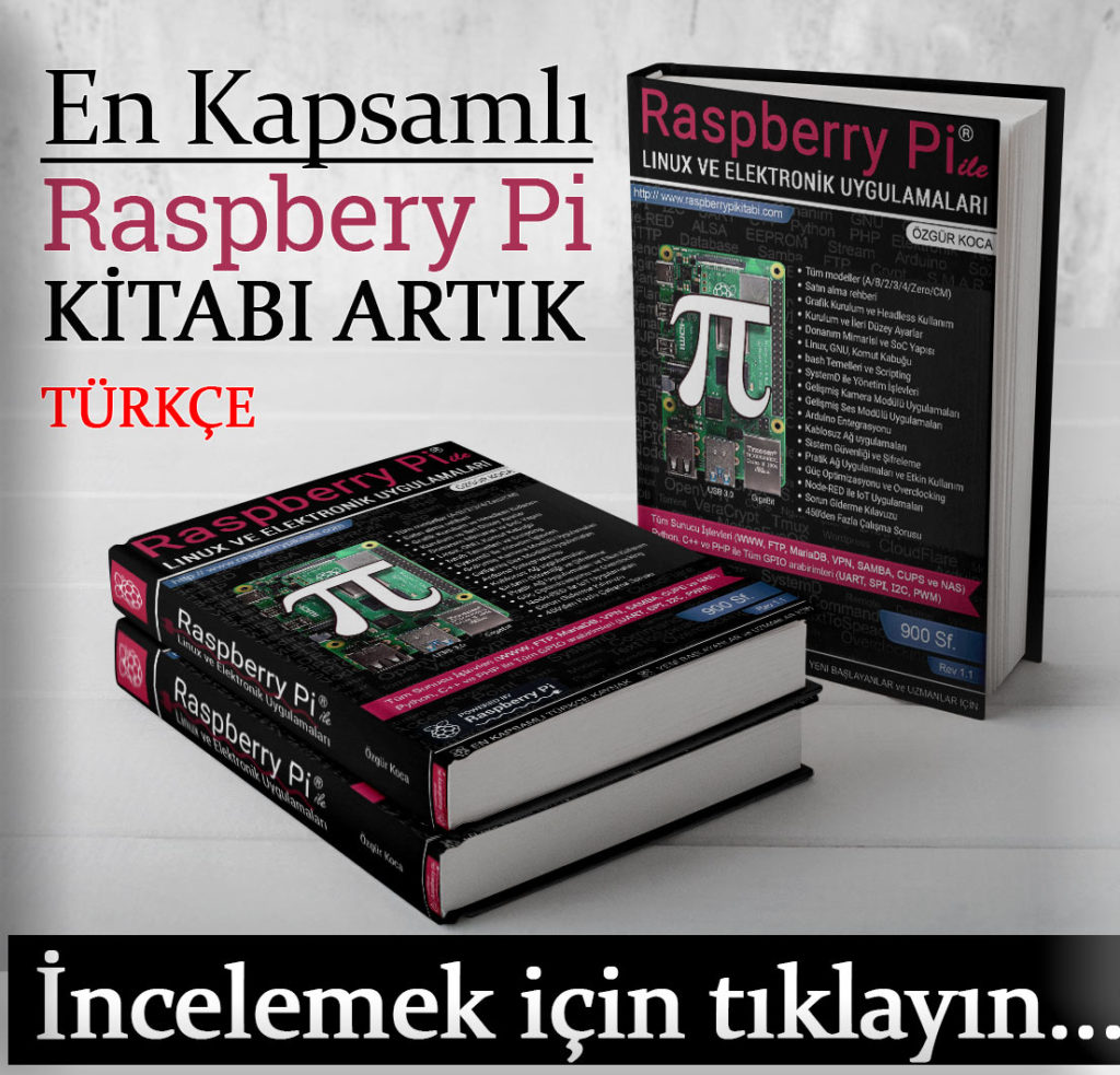 Türkçe Yazılmış En Kapsamlı Raspberry Pi Kitabı