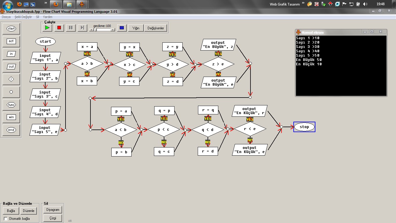 İndir: Flow Chart Visual Programming Language [Türkçe]