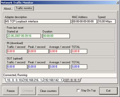 Delphi: Network Traffic Monitor