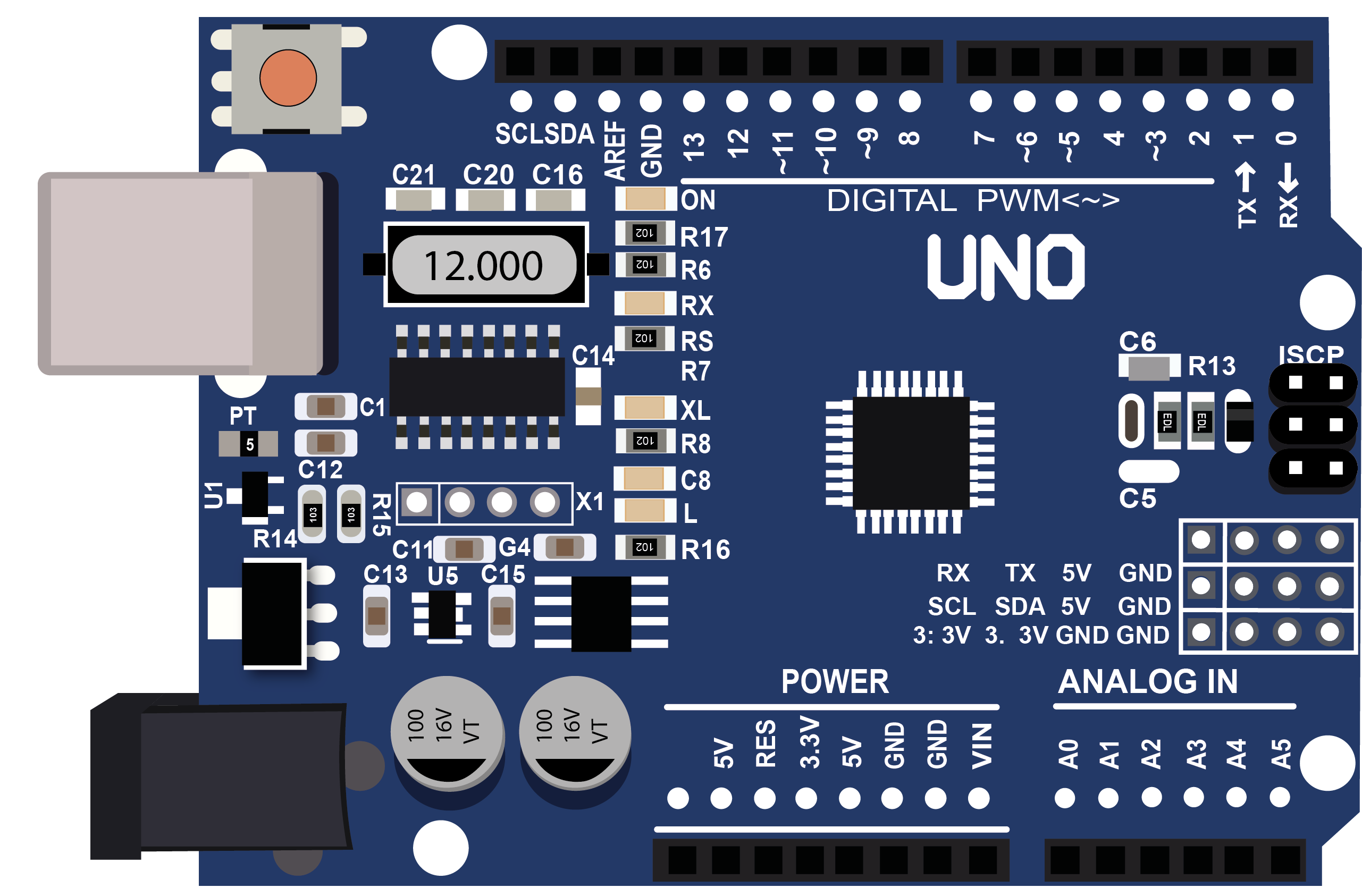 Arduino Uno R3 SMD Görseli