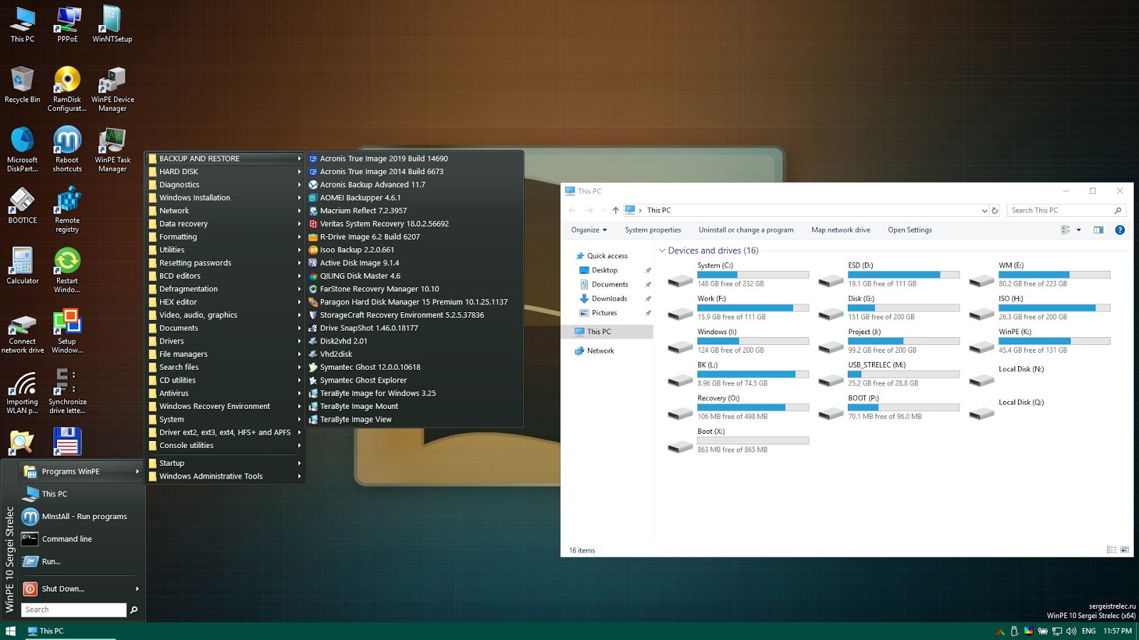 WinPE 10 Sergei Strelec Boot Disk