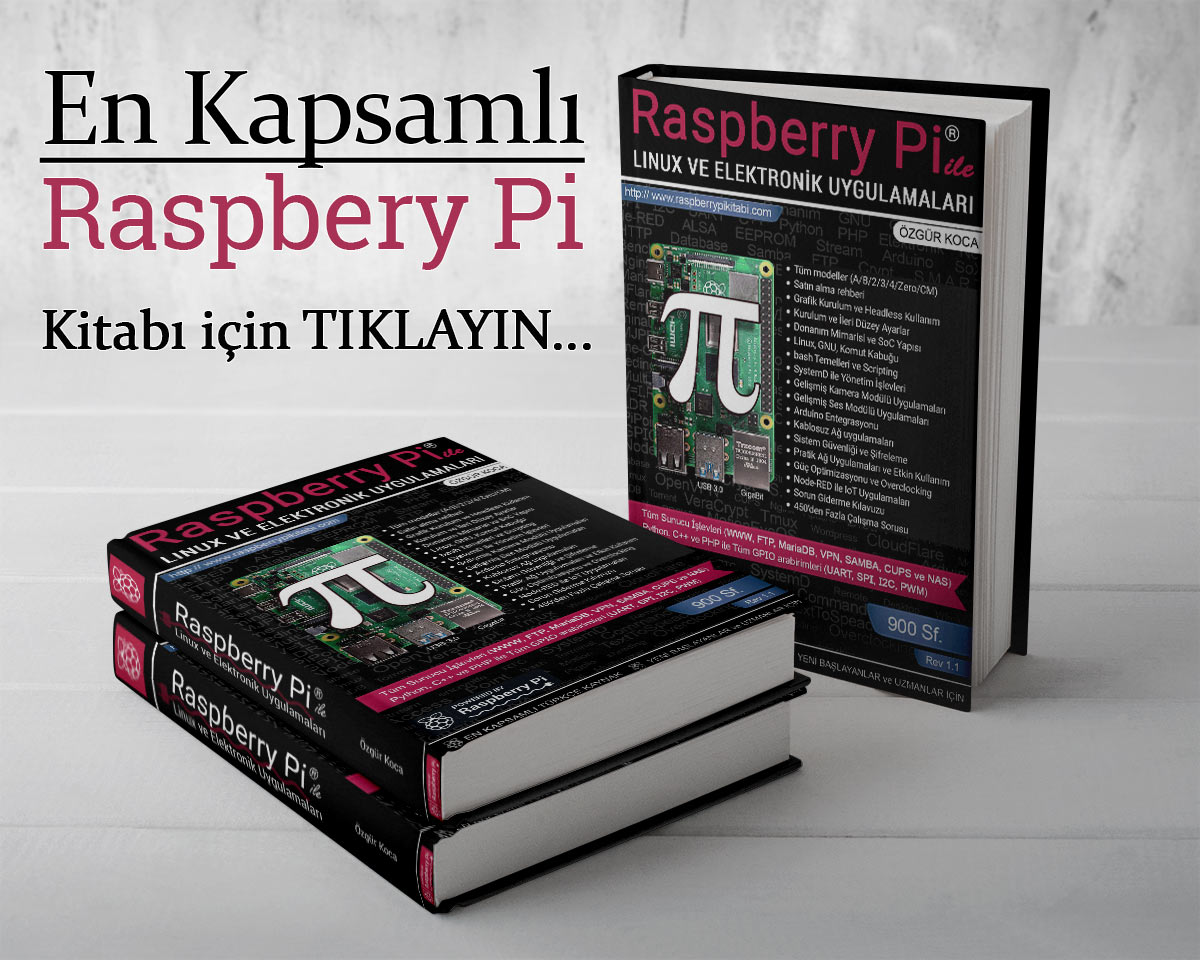 Raspberry Pi Kitabım Çıktı