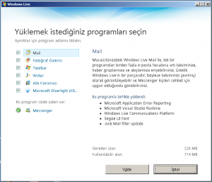 Yükle: Windows Live Messenger 2011 Türkçe (Dağıtılabilir Sürüm)